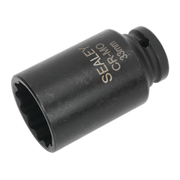 Sealey Impact Socket 33mm Bi-Hex Deep 1/2"Sq Drive