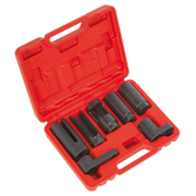 Sealey Oxygen Sensor Socket Set 7pc 3/8" & 1/2"Sq Drivea