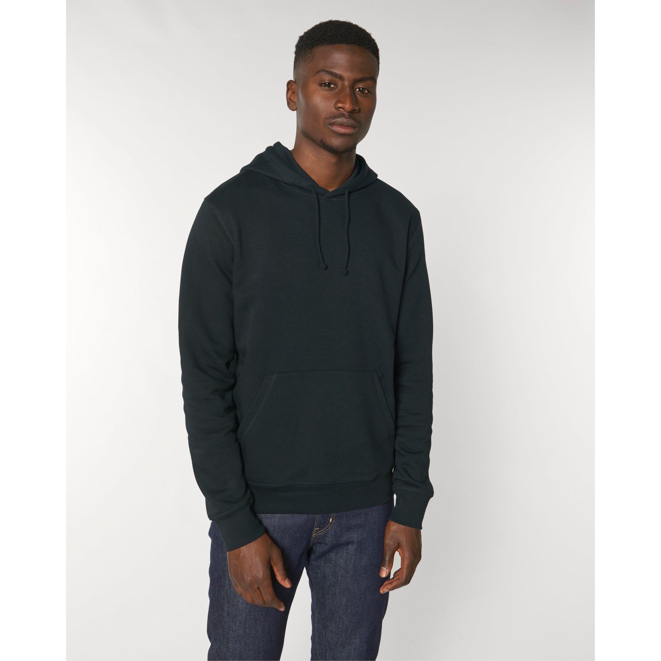 Stanley/Stella Drummer The Essential Unisex Hoodie Sweatshirt (Stsu812) - Black