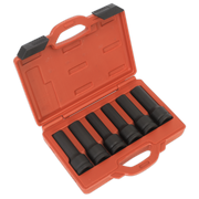 Sealey Impact 12-Point & TRX-Star* Female Deep Socket Set 6pc 3/4"Sq Drive