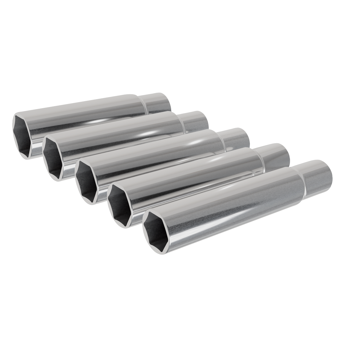 Sealey Extra-Deep Socket Set 15, 16, 17, 18 & 19mm 5pc 3/8"Sq Drive