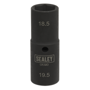 Sealey Impact Socket 1/2"Sq Drive Double Ended 18.5-19.5mm