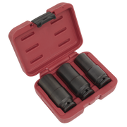 Sealey Deep Weighted Impact Socket Set 1/2"Sq Drive 3pc