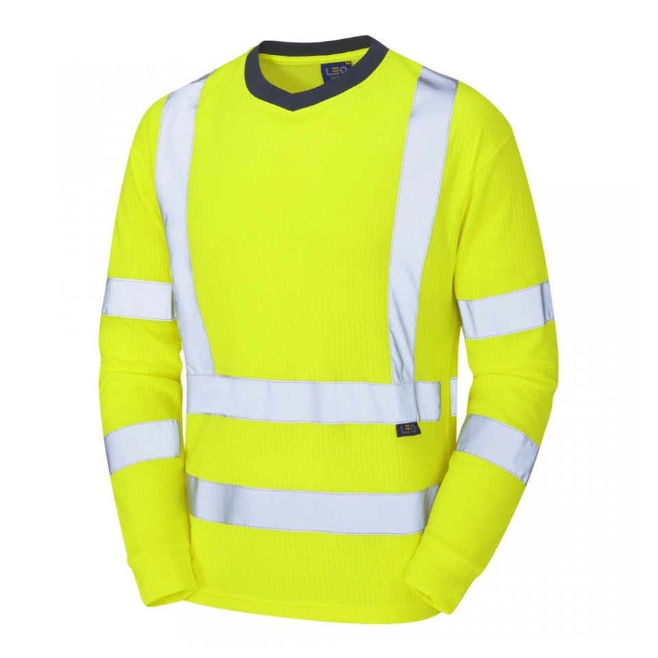 Leo Workwear RIVERTON Leo EcoViz Comfort Sleeved T-Shirt