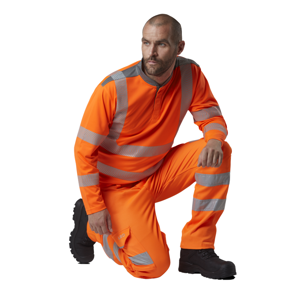 Leo Workwear KINGFORD Leo EcoViz Stretch Cargo Trouser