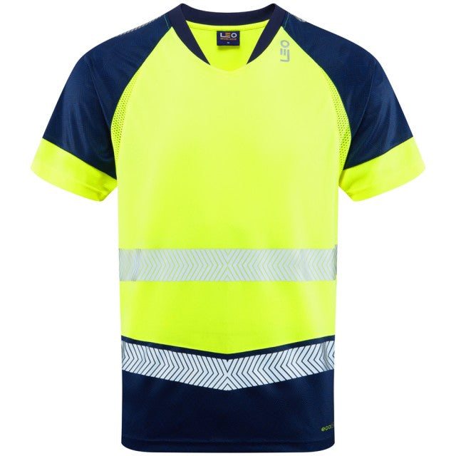 Leo Workwear FORDA Leo EcoViz Performance+ Dual Colour T-Shirt