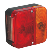Sealey Rear Square Lamp Cluster 12V with Bulbs