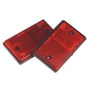 Sealey Reflex Reflector Red Oblong Pack of 2