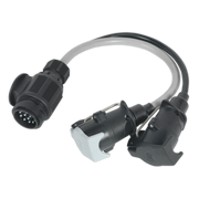 Sealey Conversion Lead 13-Pin Euro to 7-Pin N & S Type Plugs 12V