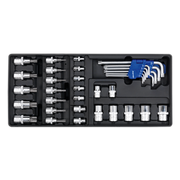 Sealey Tool Tray with TRX-Star* Key, Socket Bit & Socket Set 35pc