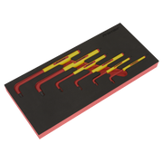 Sealey Hex Key Set with Tool Tray 6pc - VDE Approved