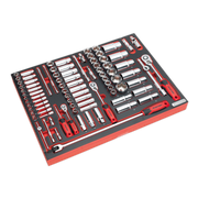 Sealey Tool Tray with Socket Set 91pc 1/4", 3/8" & 1/2"Sq Drive