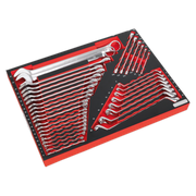 Sealey Tool Tray with Spanner Set 35pc