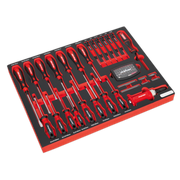 Sealey Tool Tray with Screwdriver Set 72pc