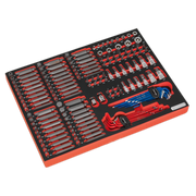 Sealey Tool Tray with Specialised Bits & Sockets 177pc