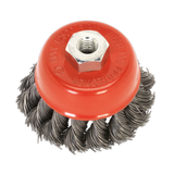 Sealey Twist Knot Wire Cup Brush Ø65mm M14 x 2mm