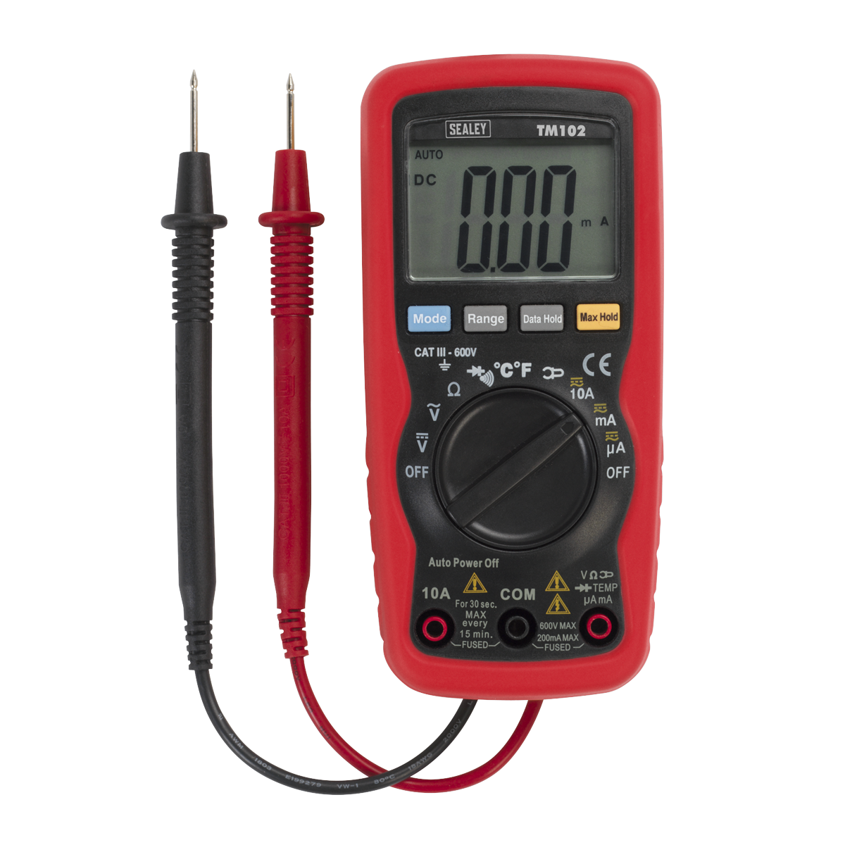 Sealey Professional Auto-Ranging Digital Multimeter - 8-Function