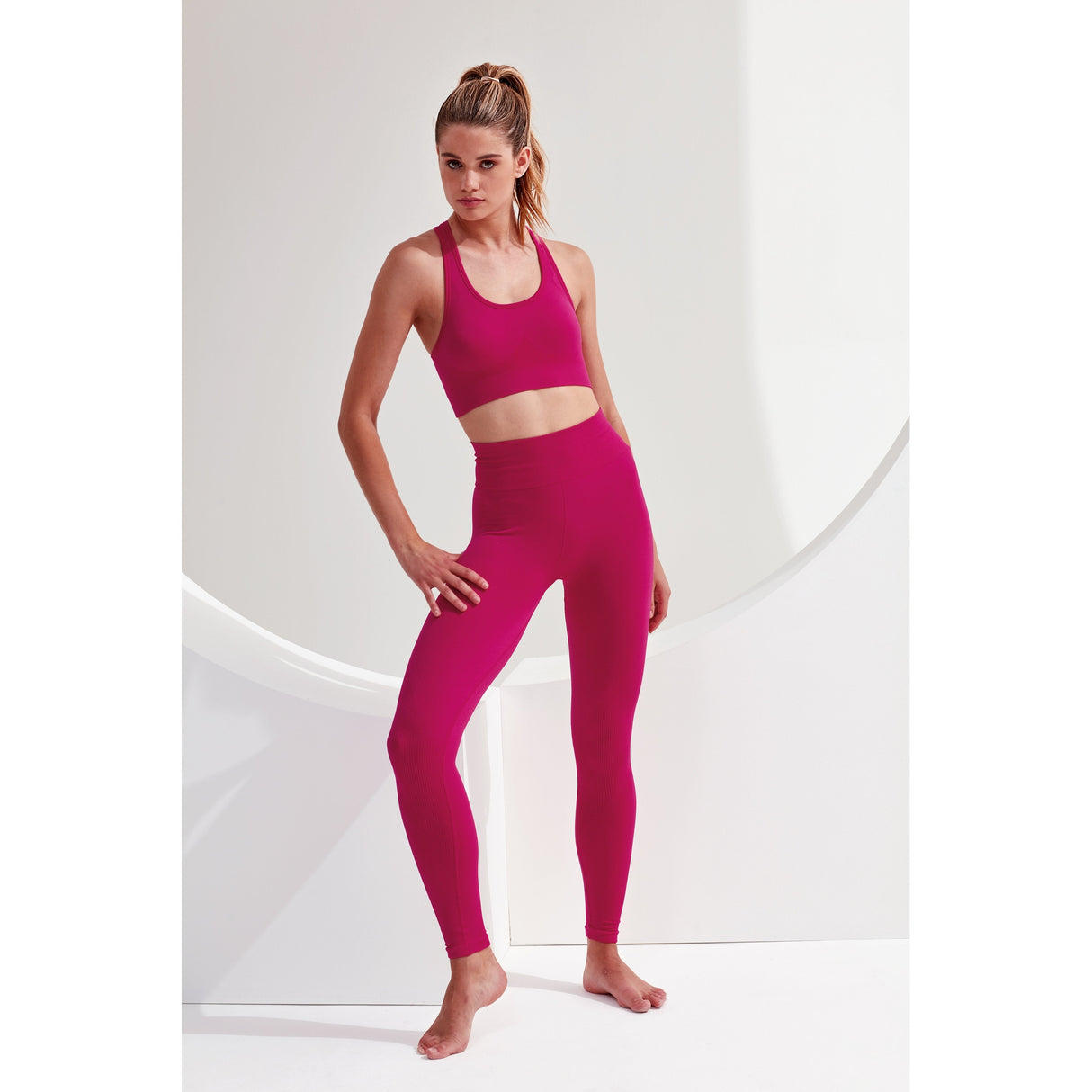 Women's TriDri® Seamless '3D Fit' Multi-Sport Sculpt Solid Colour Leggings