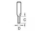 Trend 3/1 x 1/4 TCT Two Flute Cutter 5.0 x 16mm
