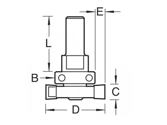 Trend 348 x 1/2 TCT Intumescent Cutter 15 x 40mm