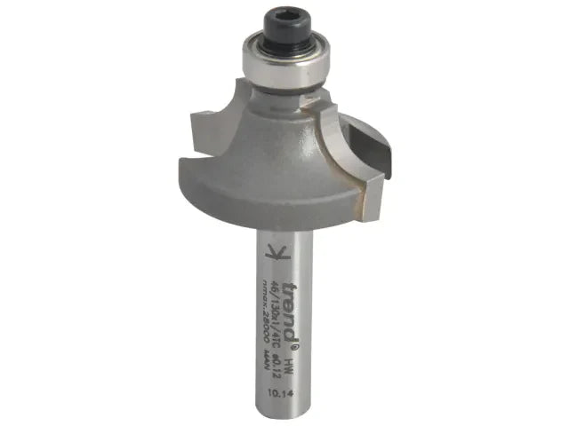 Trend 46/130 x 1/4 TCT Bearing Guided Ovolo & Round Over 6.3mm Radius