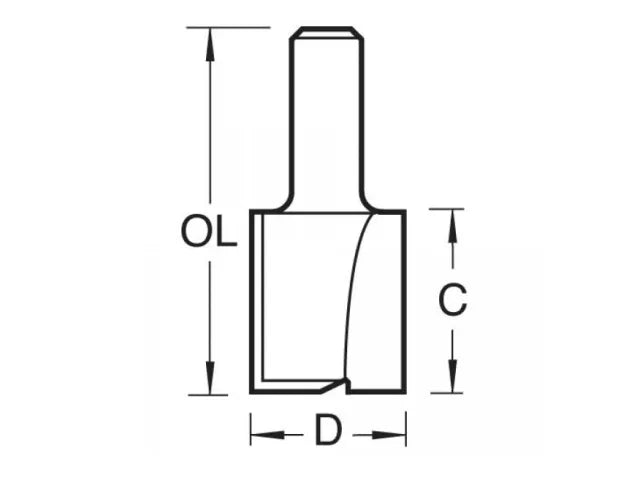 Trend 4/6 x 1/4 TCT Two Flute Cutter 20.0 x 25mm
