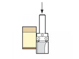 Trend 46/90 x 1/4 TCT 90° Shank Mounted Template Profiler 15.9 x 25mm