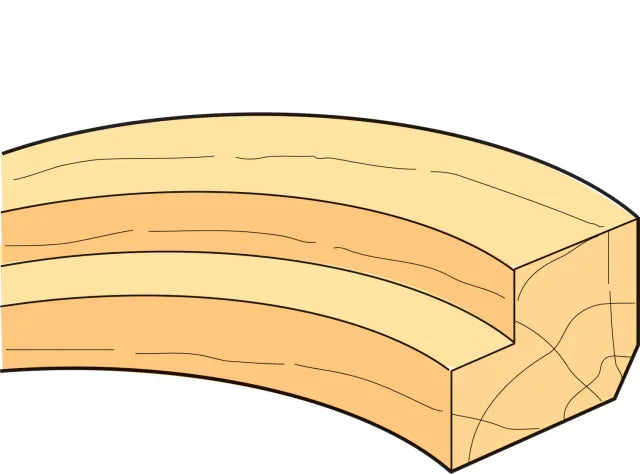 Trend 46/91 x 1/4 TCT 90° Shank Mounted Template Profiler 12.7 x 9.5mm