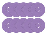 Trend Aluminium Oxide Orbital Sanding Disc 225mm x 120G (Pack 10)