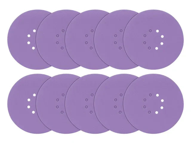 Trend Aluminium Oxide Orbital Sanding Disc 225mm x 120G (Pack 10)