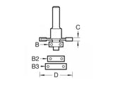 Trend C152 x 1/2 TCT Bearing Guided Biscuit Jointer 4.0 x 37.2mm