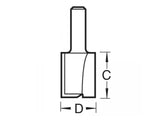 Trend C153 x 1/2 TCT Two Flute Workshop Cutter 12.7 x 50.0mm