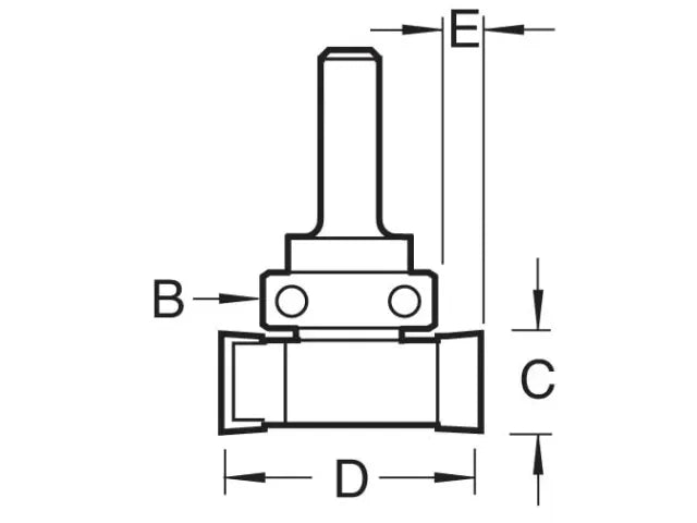 Trend C209 x 1/4 TCT Intumescent Recessor 10 x 24mm