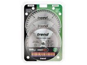 Trend CraftPro Plunge Saw Blade 160 x 20mm x 24T/48T (Pack 3)