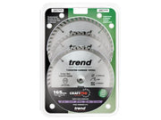 Trend CraftPro Panel Trim Saw Blade 165 x 20mm x 48T (Pack 3)