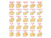 Trend 1/4in TCT Router Bit Starter Set, 50 Piece