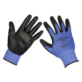 Sealey Lightweight Precision Grip Gloves (Large) - Pack of 6 Pairs