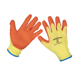Sealey Super Grip Knitted Gloves Latex Palm (X-Large) - Pack of 6 Pairs