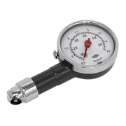 Sealey Tyre Pressure Gauge Dial Type 0-4.5bar(0-60psi)