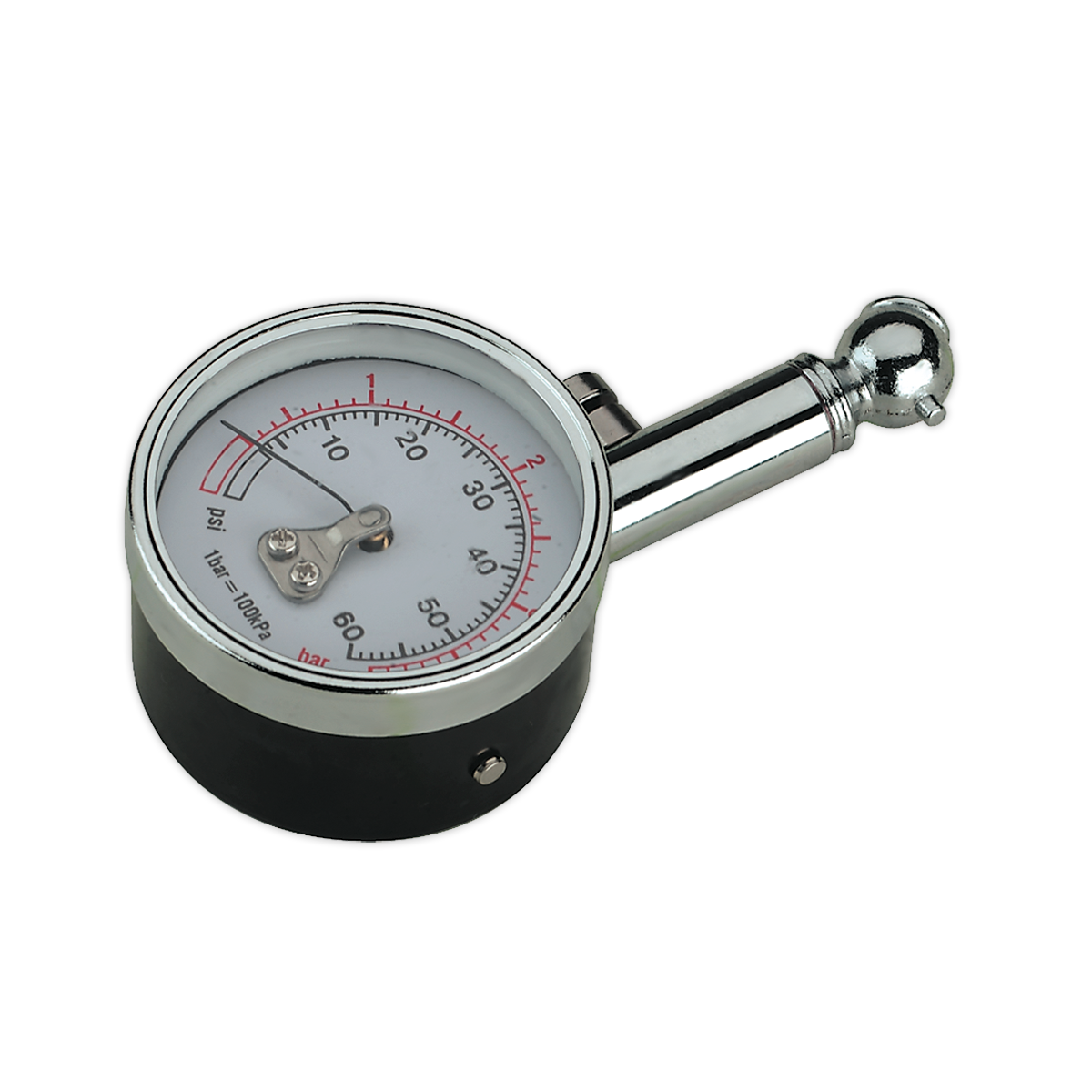Sealey Tyre Pressure Gauge 0-4bar(0-60psi)