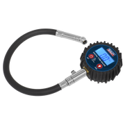 Sealey Digital Tyre Pressure Gauge with Push-On Connector