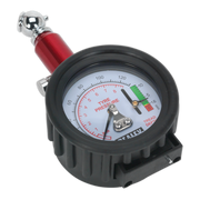 Sealey Tyre Pressure Gauge with Tyre Tread Depth Gauge 0-8bar(0-120psi)