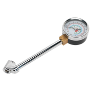 Sealey Twin Connector Tyre Pressure Gauge 0-220psi