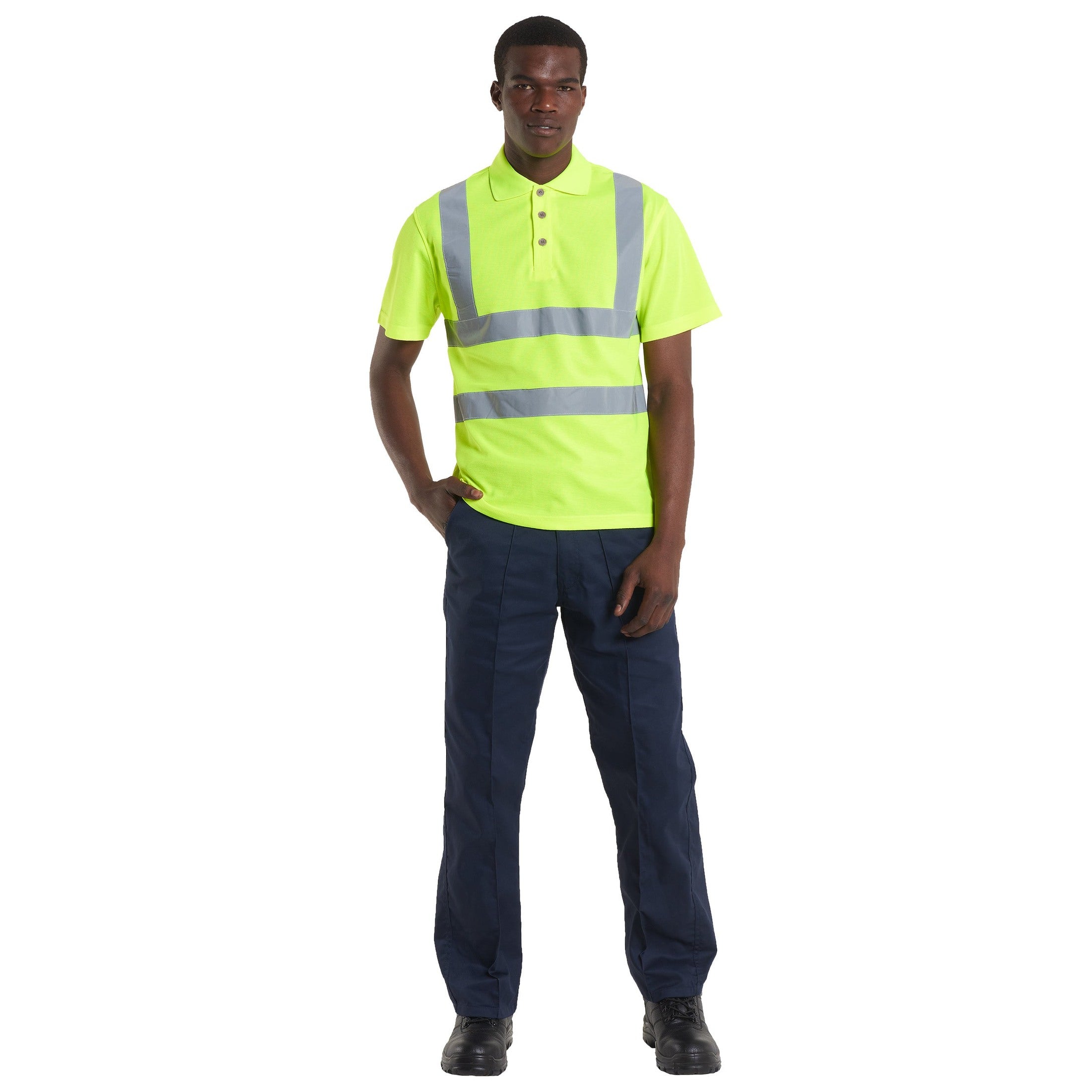 Uneek Hi-Viz Polo Shirt