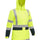 Bisley Womens Taped Hi-Vis Rain Shell Jacket #colour_yellow-navy