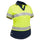 Bisley Womens Taped Two Tone Hi-Vis Polo Shirt S/Sleeve #colour_yellow-navy