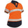 Bisley Womens Taped Two Tone Hi-Vis Polo Shirt S/Sleeve #colour_orange-navy