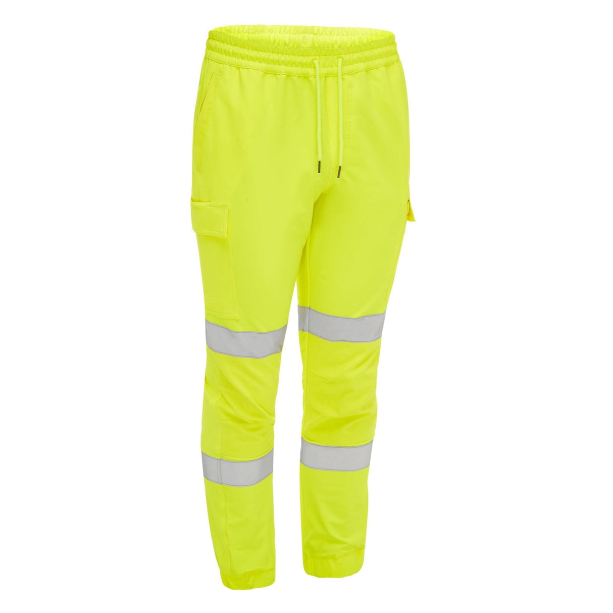 Bisley Taped Hi-Vis Flx & Move 4 Way Stretch Jogger #colour_yellow