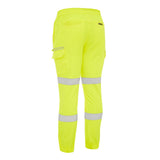 Bisley Taped Hi-Vis Flx & Move 4 Way Stretch Jogger #colour_yellow