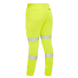 Bisley Womens Taped Hi-Vis Biomotion Cargo Pant #colour_yellow